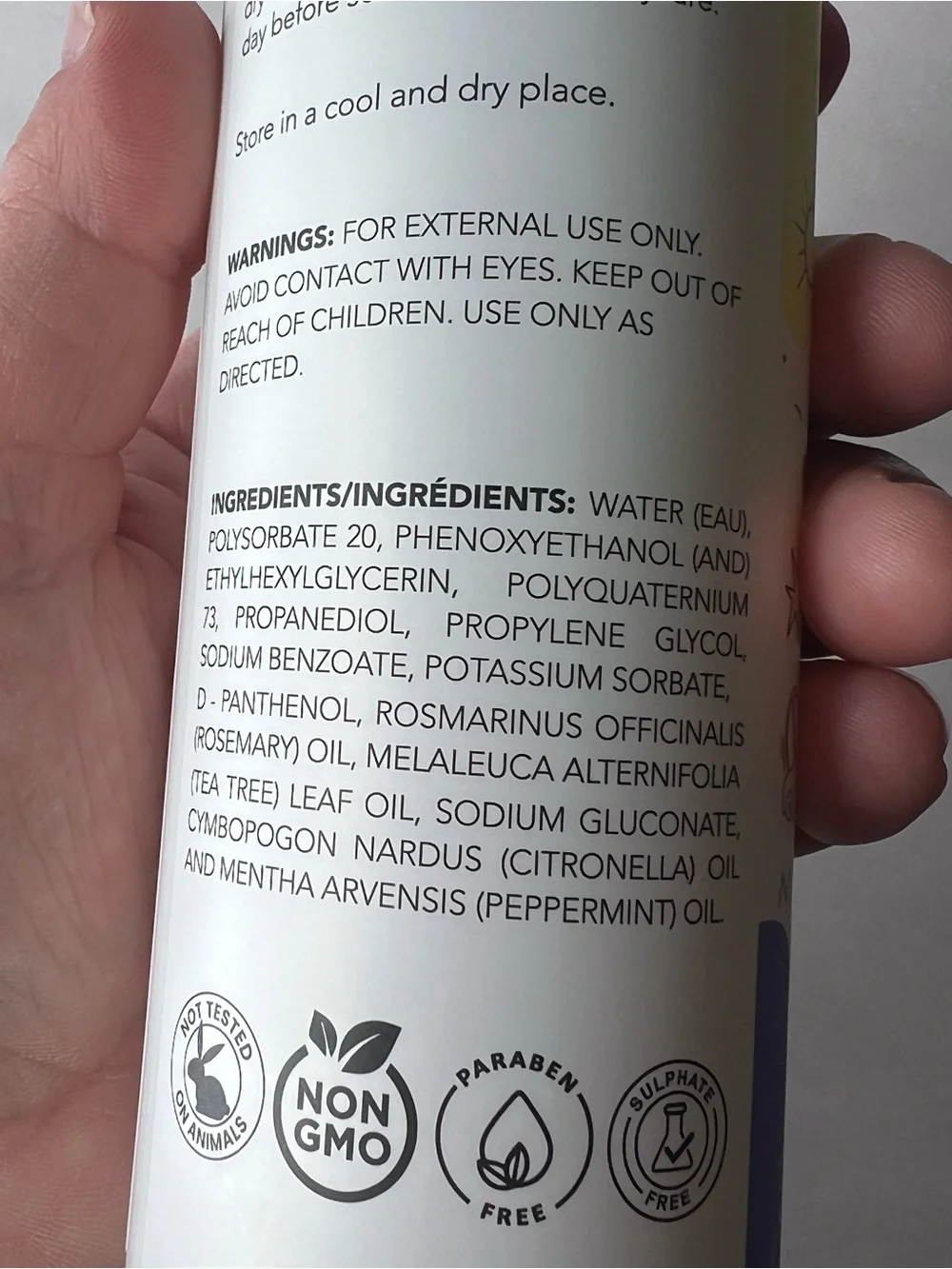 Natural Sense Kids Rosemary Hair Protection Spray 8 oz Tea Tree Citronella - Picture 9 of 9